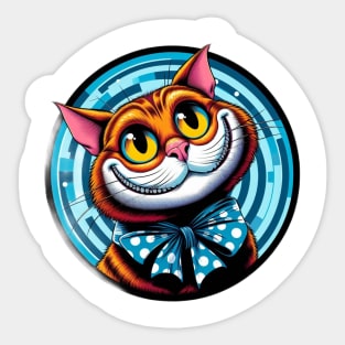 cute cheshire cat Sticker